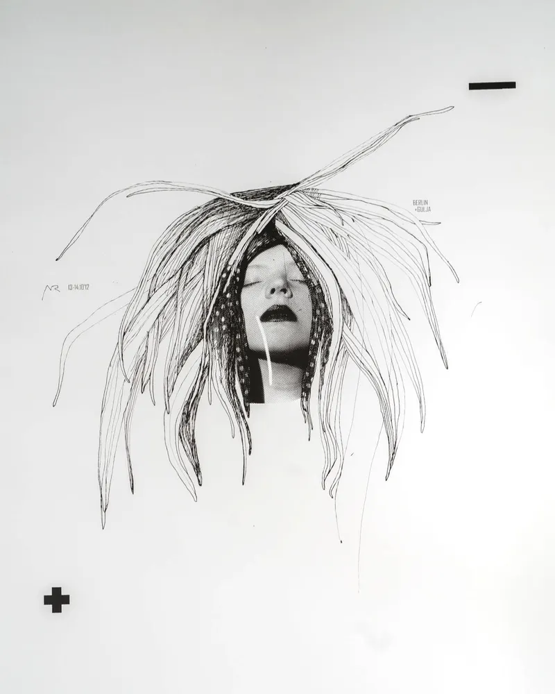 I love her — handprinted wearable art by Mascha Rodigina, Cologne