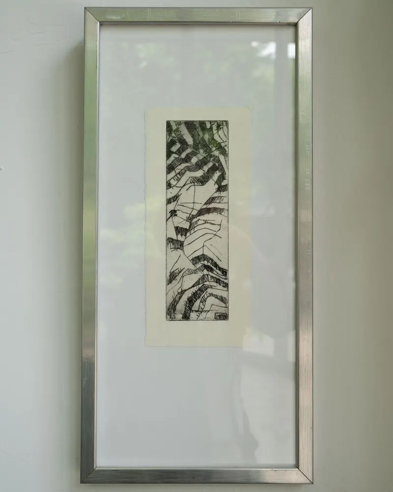 My very fav striped dream — handprinted wearable art by Mascha Rodigina, Cologne