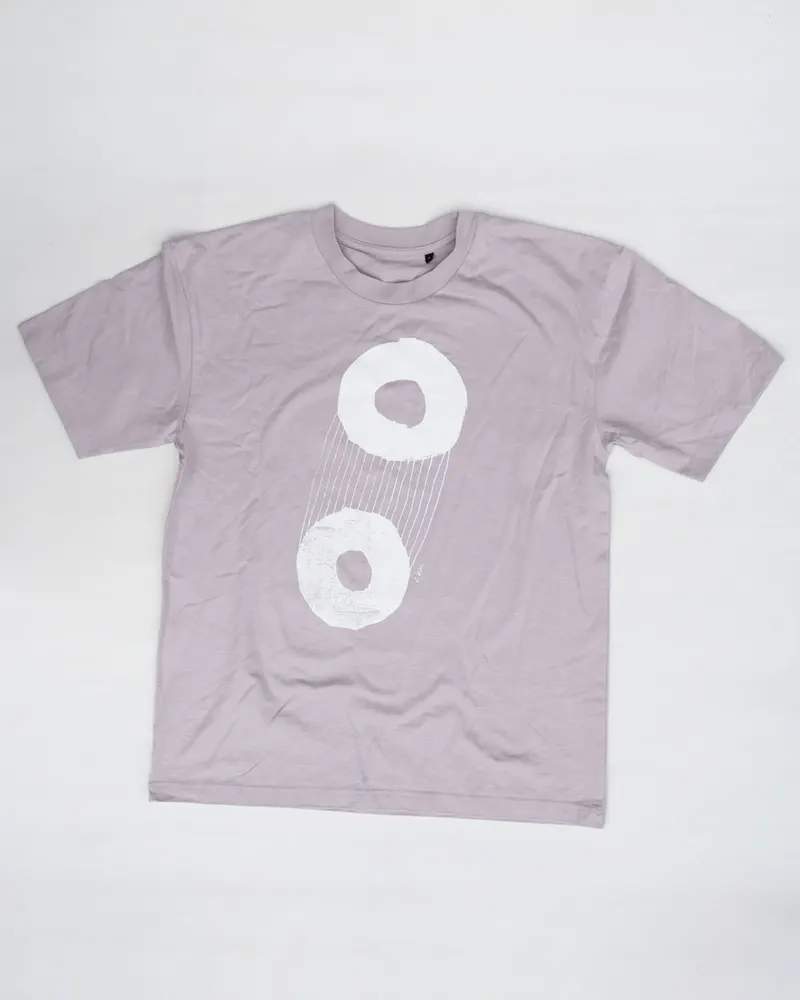 internal connection oversized T — handprinted wearable art by Mascha Rodigina, Cologne