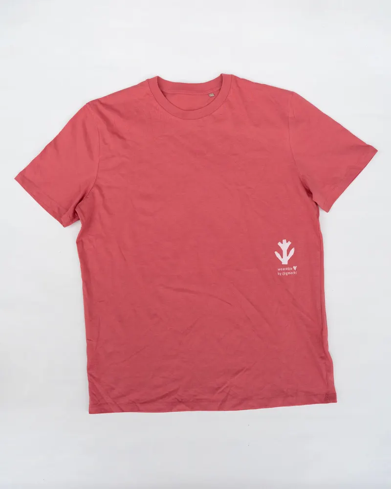 summer bloom t-shirt oversize — handprinted wearable art by Mascha Rodigina, Cologne