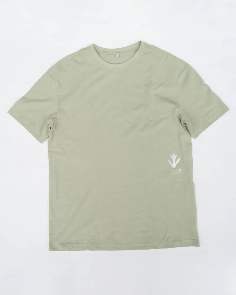 spring bloom t-shirt oversize — handprinted wearable art by Mascha Rodigina, Cologne
