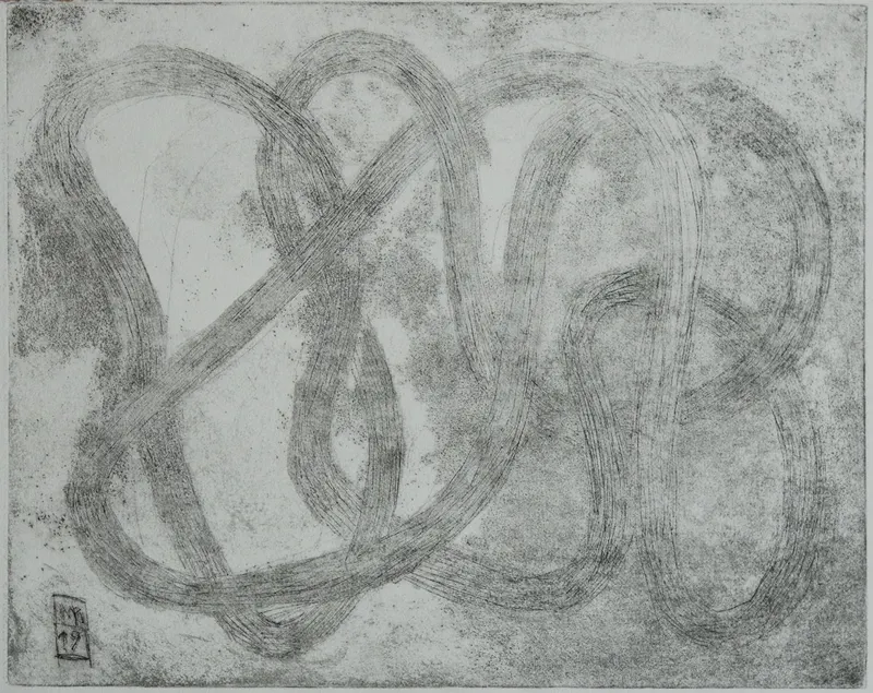 Eine radierte Verschwindende — original art by Masha Rodigina, Cologne