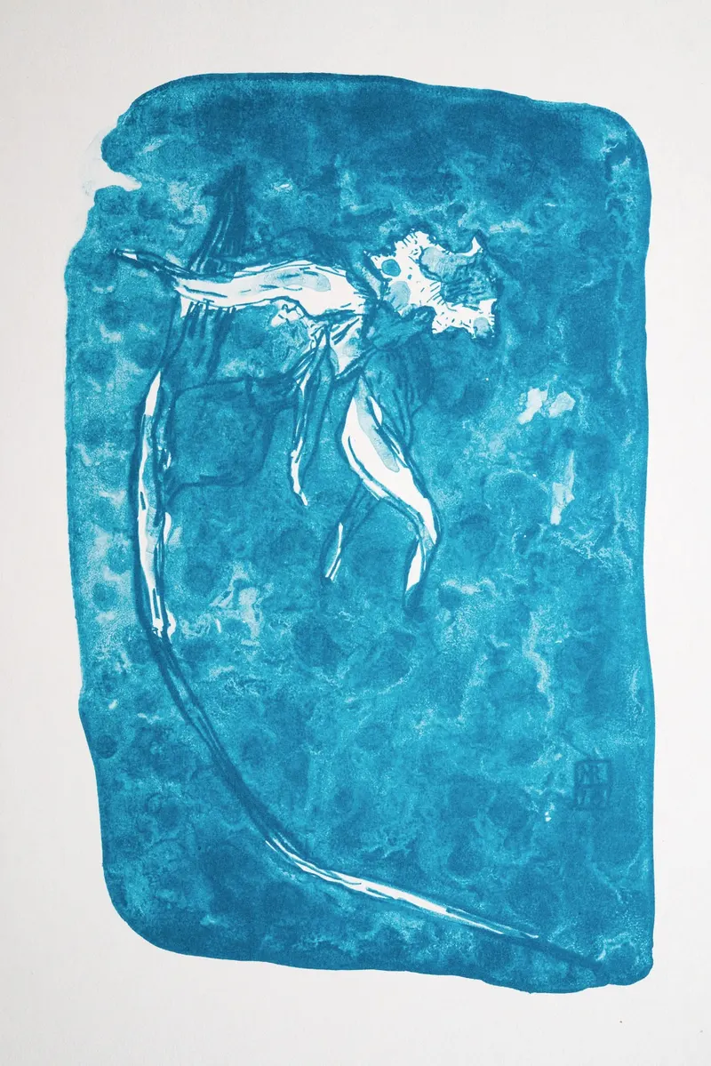 A flower for my mom — original art by Masha Rodigina, Cologne