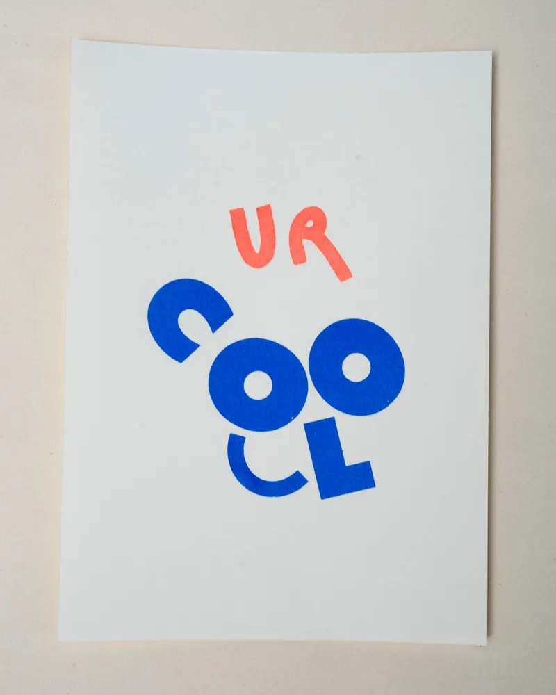 ur good — handprinted wearable art by Mascha Rodigina, Cologne