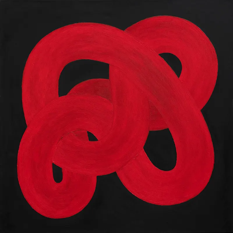 Große rote Unendliche — original art by Masha Rodigina, Cologne