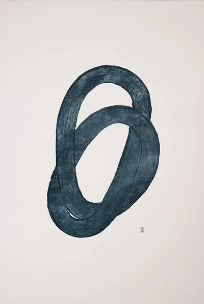 Dopplung — handprinted wearable art by Mascha Rodigina, Cologne
